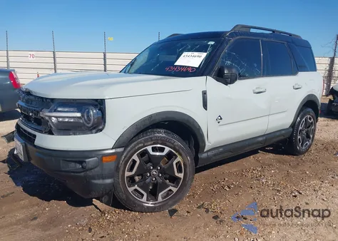 2021 Ford Bronco Sport Outer Banks z USA, uszkodzony, nr VIN 3FMCR9C61MRA59437
